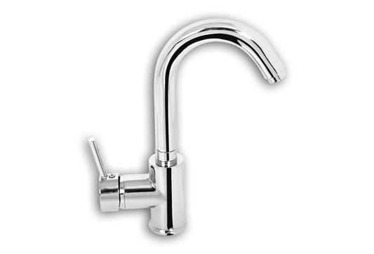 Muslukplus Joystick Kuğu Lavabo Bataryası , Lavabo Musluğu