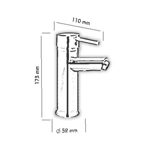 Joystick Lavabo Bataryası (Düz Borulu),Lavabo Musluğu
